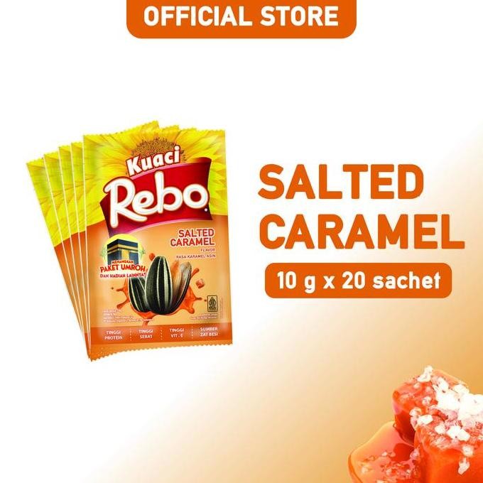 

Rebo Kuaci Rasa Caramel 10 Gram - 1 Dus (Isi 200 Sachet) #Gratisongkir