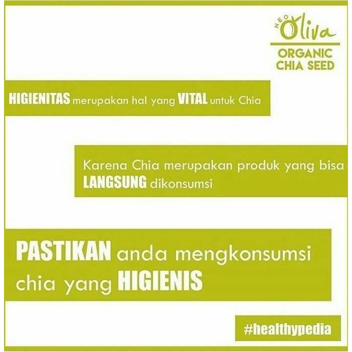 

Bpom Neo Oliva Organic Chia Seeds Mexico 1000Gr #Gratisongkir