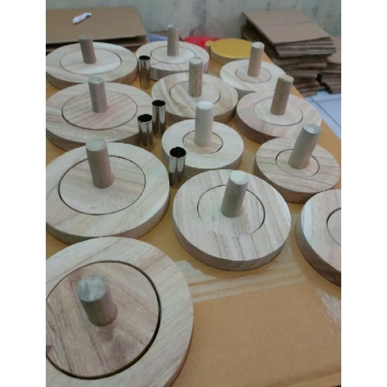 Cetakan Donat Kayu 1 Set / Cetakan Bomboloni