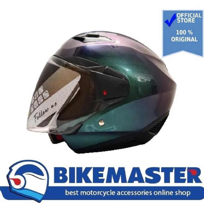 TERBARU - Helm Zeus ZS-611 Chamaleon Purple Half Face New