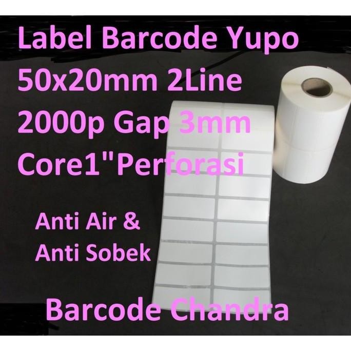 

Baru Stiker Thermal 33X15Mm - Label Bare 3 Line Core 1 Inch Tahan Lama