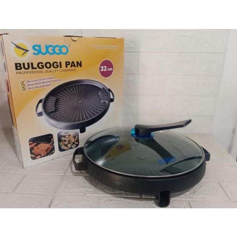 Murah Suggo Bulgogi Grill Pan 32Cm Alat Panggang Korea Anti Lengket Panci Wajan