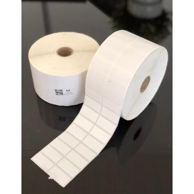 

Baru Label Stiker Bare 33X15Mm Semicoated 2 Line - Isi 10.000Pcs Core 1 Inch