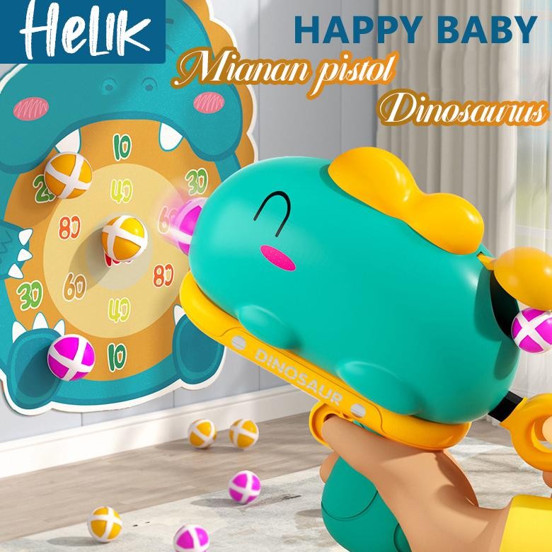 ''Terlaris" Mainan Tembak Anak Laki Laki Peluru Bulat Penampakan Dinosaurus Dapat Target Gratis Mura