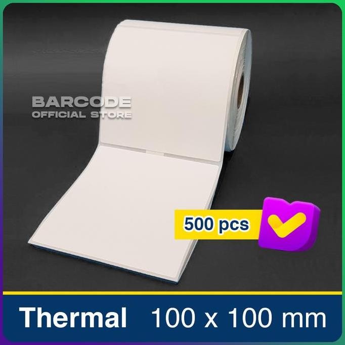 

Baru Label Thermal 100X100Mm Tokopedia - Stiker 10X10Cm 500Pcs Core 1