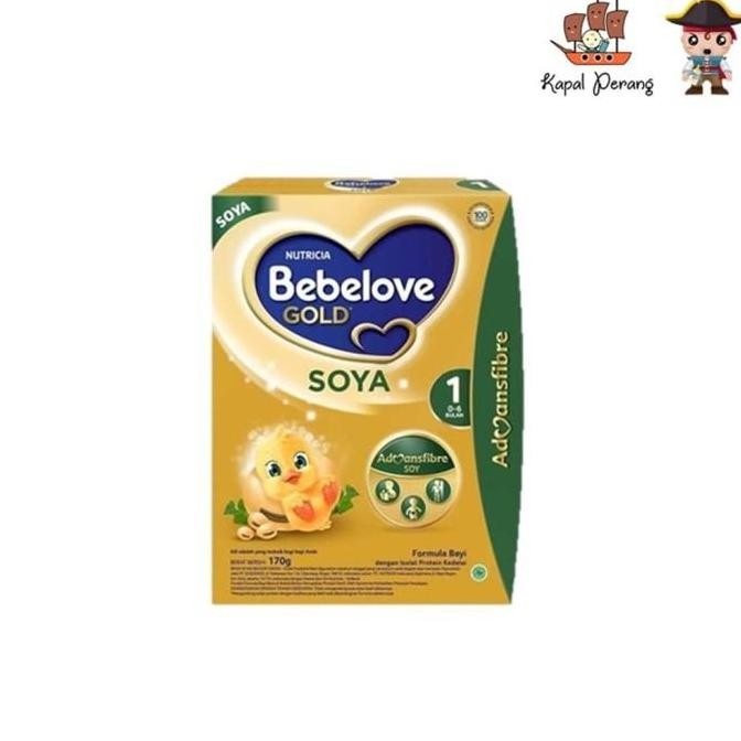 terbaru bebelove gold soya 1 susu formula soya bayi 0-6 bulan 170gr