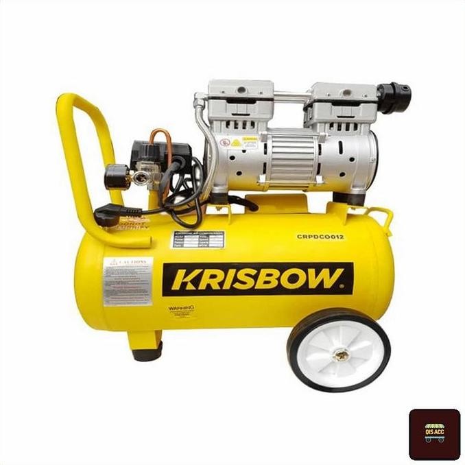 KRISBOW Mesin Kompresor Angin Oil Free 1 Hp 24 Ltr 8 Bar CRPDCO012