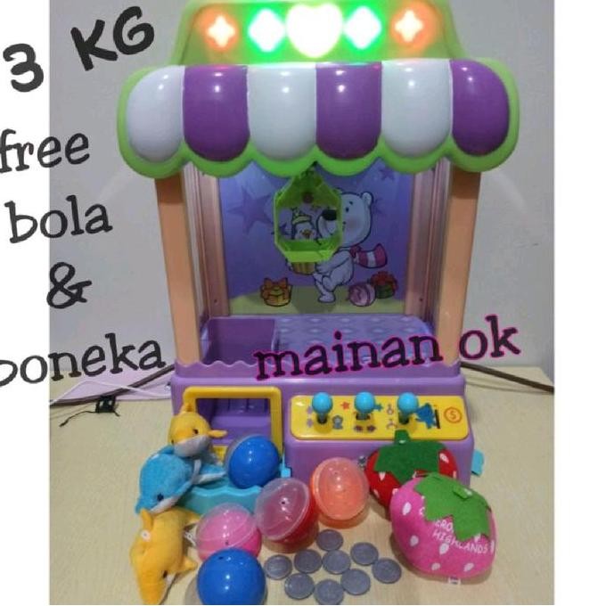 DISKON MAINAN ANAK MESIN CAPIT BONEKA JOY CLAW MACHINE BESAR ELEKTRIK