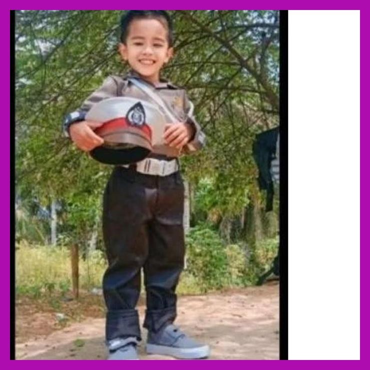 Mall Baju Polisi Anak Karnaval/Tk/Paud Paket Komplit