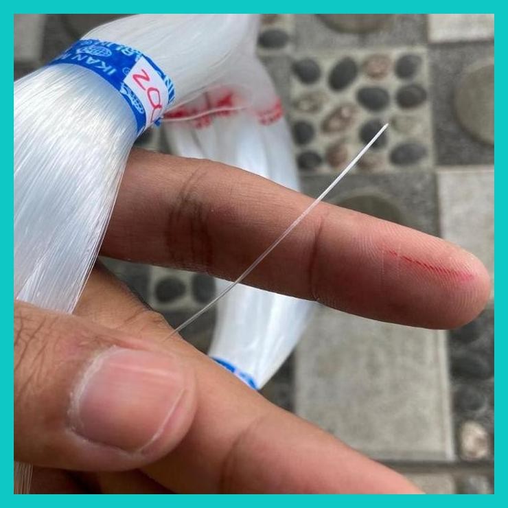 Cod Senar Layangan Gapangan Bening Cap Ikan Marlin Ukuran 200 Senar Pancing Senar Manik Manik