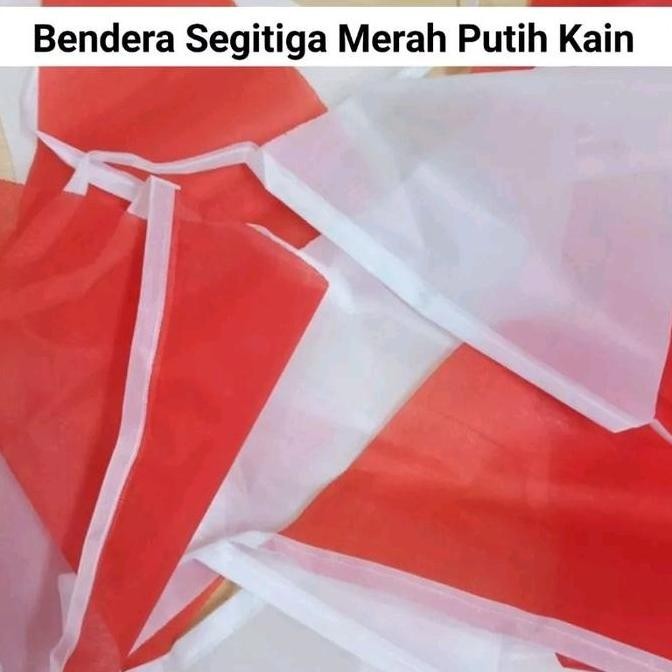 +++++] Bendera Segitiga Merah Putih Kain