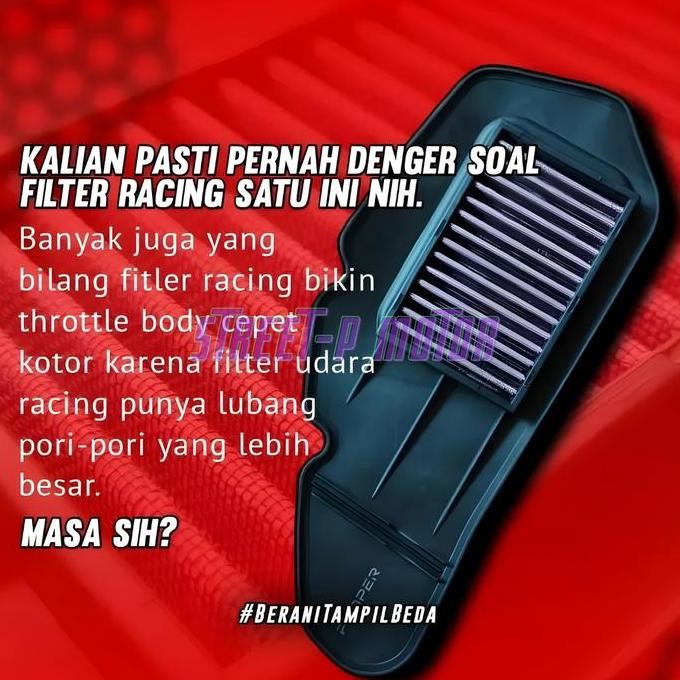 Terlaris Filter Udara Proper Racing Line Semua Varian Motor Jaring Hybrid Motorcycle Filter  Udara K