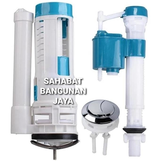 Murah Alat Pelampung Kloset Duduk Pencet 2Flush Model Toto/Ina/Amstard(Kodok