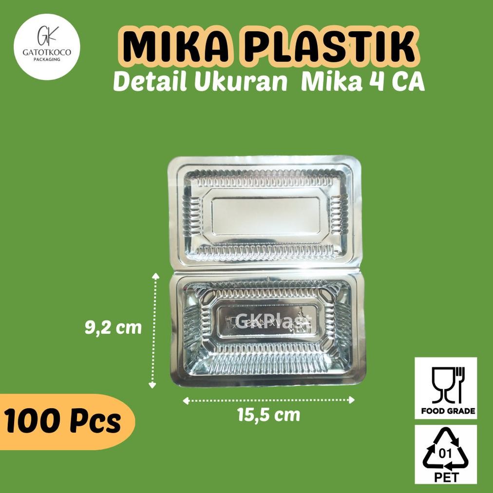 (100 Pcs) Mika Plastik /mika snack/mika klepon/mika nasi kuning