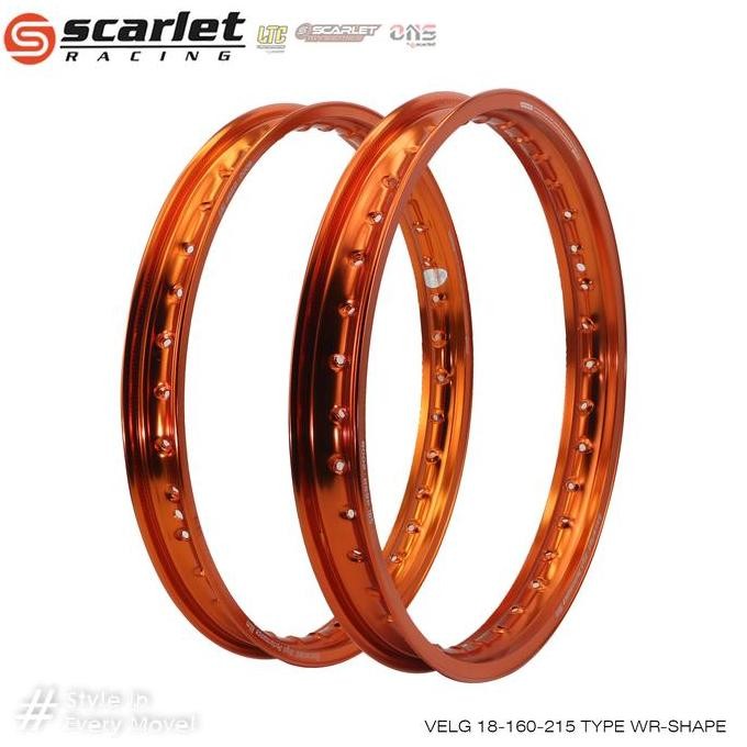 SCARLET RACING VELG  MOTOR PELEK RIM ALLOY RING 18 160 215