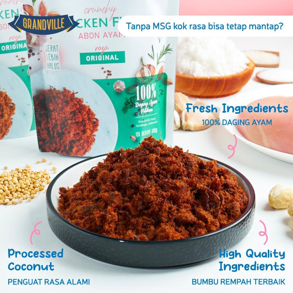 

Grandville Chicken Floss (Abon Ayam) 100gr x 3 pcs