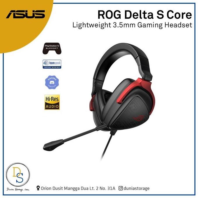 NEW ASUS ROG Delta S Core Lightweight 3.5mm Gaming Headset
