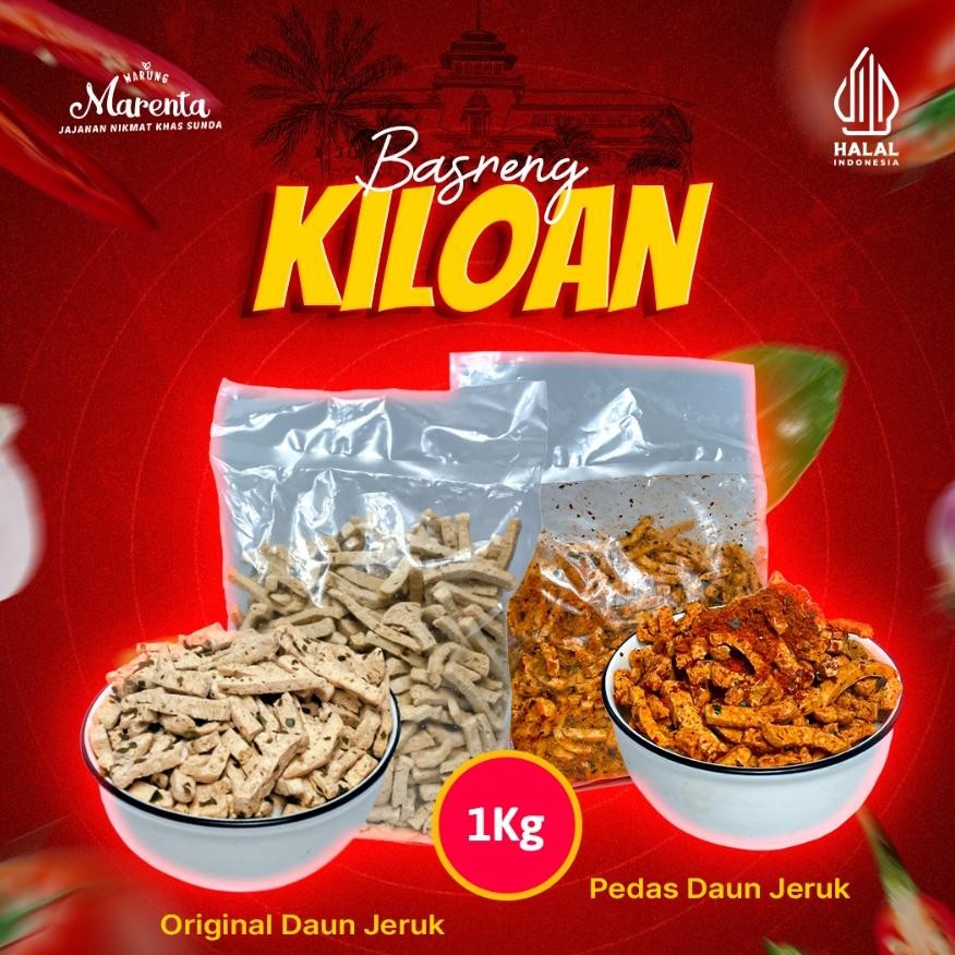 

Warung Marenta Basreng Pedas Daun Jeruk 1kg bakso goreng keripik basreng 1000 gr gram 1 KG baso goreng viral sultan bandung Lezat