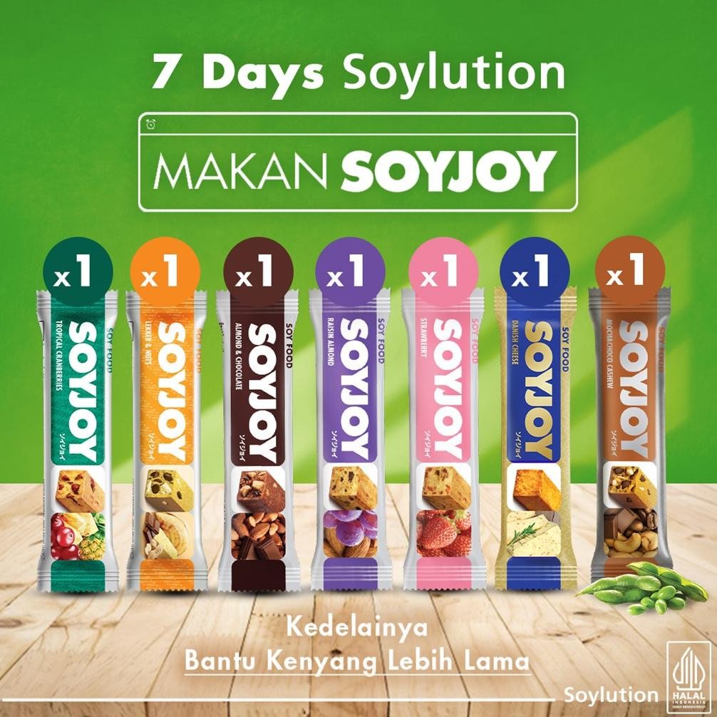 

7 Days SOYlution SOYJOY Snack Bar Kedelai - 7 Bar