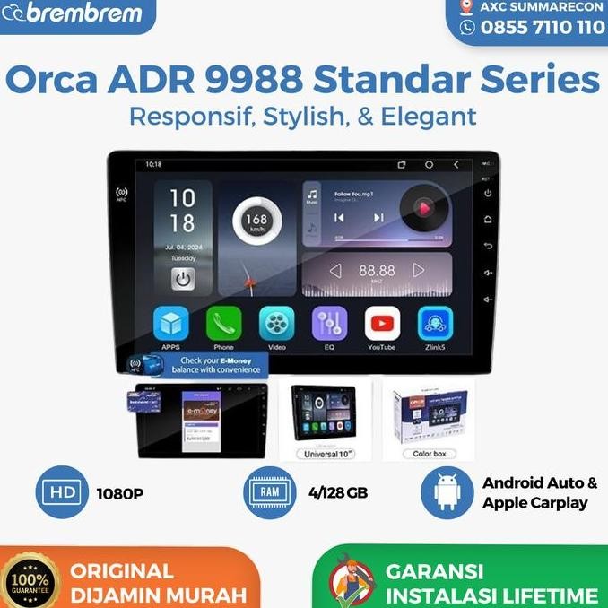 NEW Headunit Android Orca ADR 9988 Standard NFC Series 9