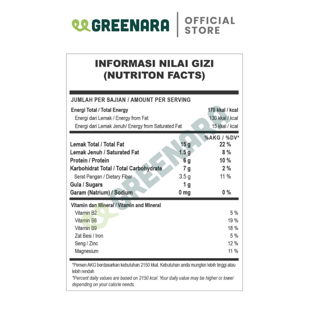 

Greenara Natural Lightly Salted Roasted Sunflower Seed 1Kg / Kuaci Kupas Panggang Asin