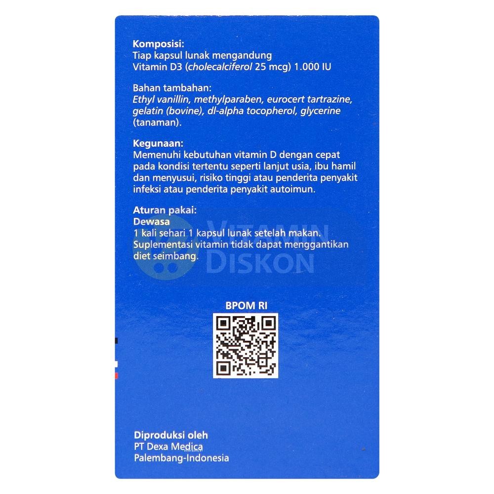 OXYVIT D3 1000 IU (BOX/60 SOFTGEL)