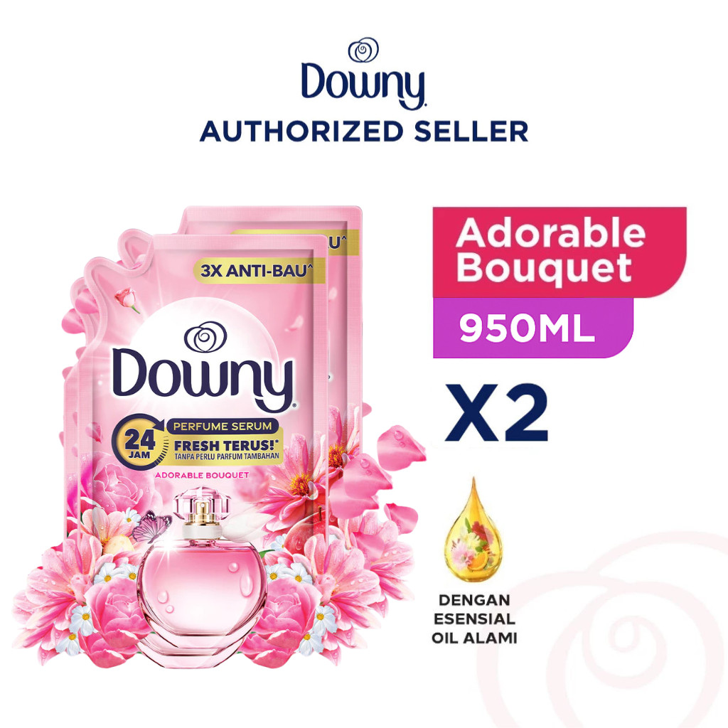 Downy Pelembut dan Pewangi Pakaian Kenzo Adorable Bouquet 950ml Paket Isi 2