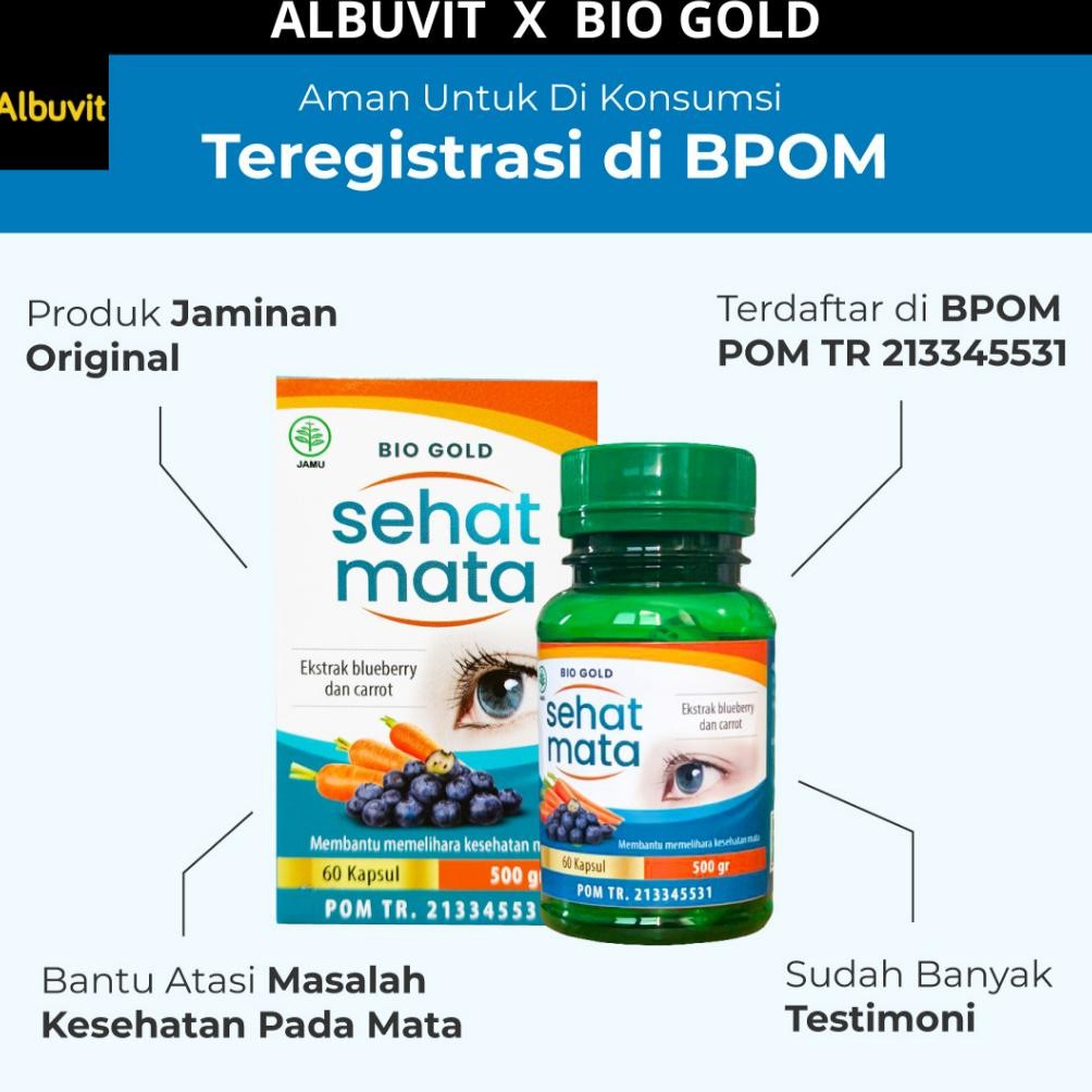 Bio Gold Kapsul Sehat Mata Bio Gold Ekstrak Bilberry Dan Carrot Membantu Memelihara Kesehatan Mata I