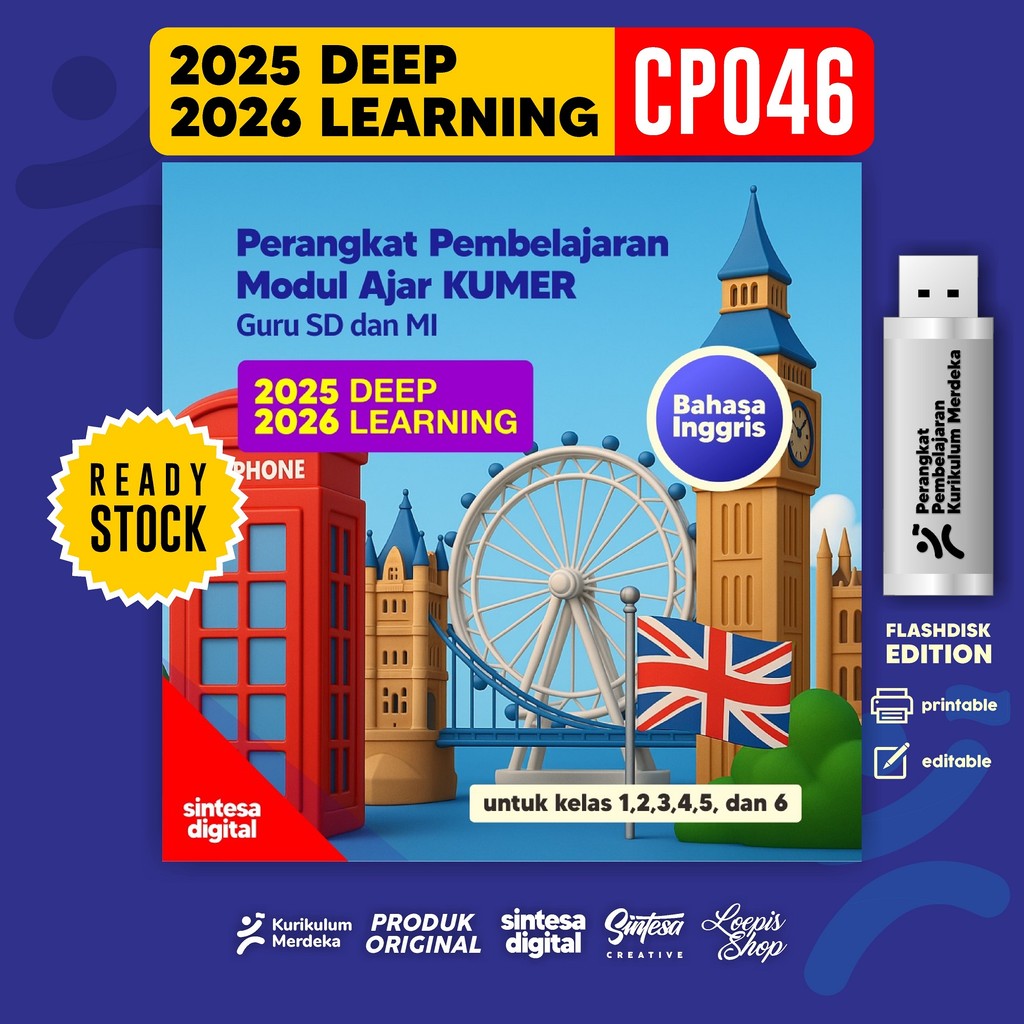 FD RPP MODUL AJAR KURIKULUM MERDEKA DEEP LEARNING SD/MI BAHASA INGGRIS KELAS 123456 REVISI TERBARU C
