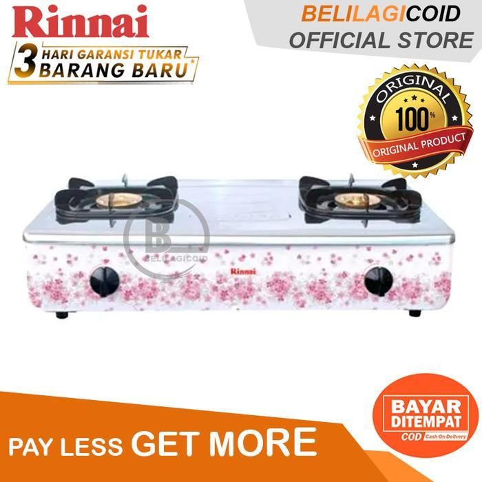 Rinnai Kompor Gas Jumbo 2 Tungku Stainless Ri 712Af