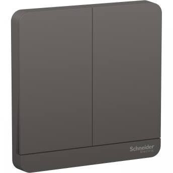 Saklar Seri Double Schneider Avatar On Avataron Dark Grey Abu Hotel