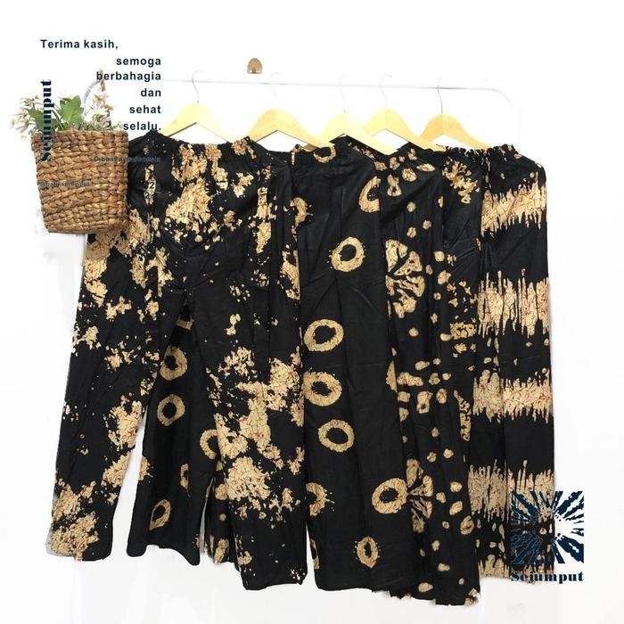 Celana Panjang Kulot Tie Dye Bahan Rayon