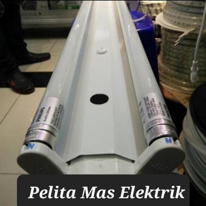 Kap Lampu V Led 2X16Watt 120Cm/ Kap Lampu Neon / Kap Lampu Tl