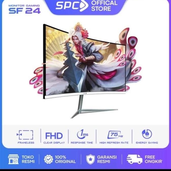 TERMURAH - Monitor SPC Gaming LED Full HD 24 inch Curve