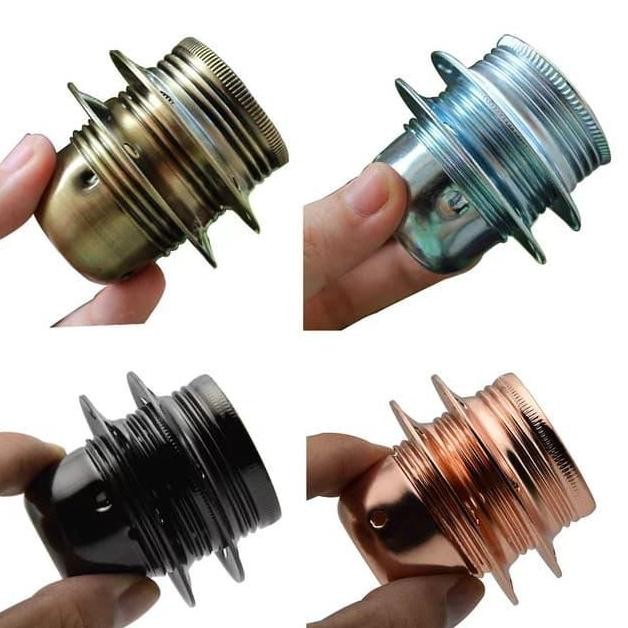 Fitting Gantung Lampu Jerman E27 Aluminium Vintage Retro Klasik Edison