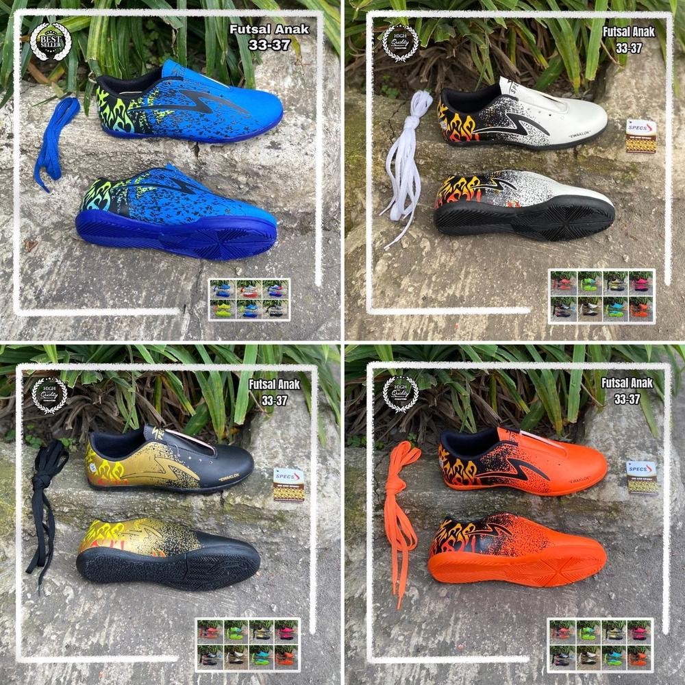 Sepatu Futsal Anak SD SMP SPECS EWAKLOK Ukuran 33 34 35 36 37 Nugi