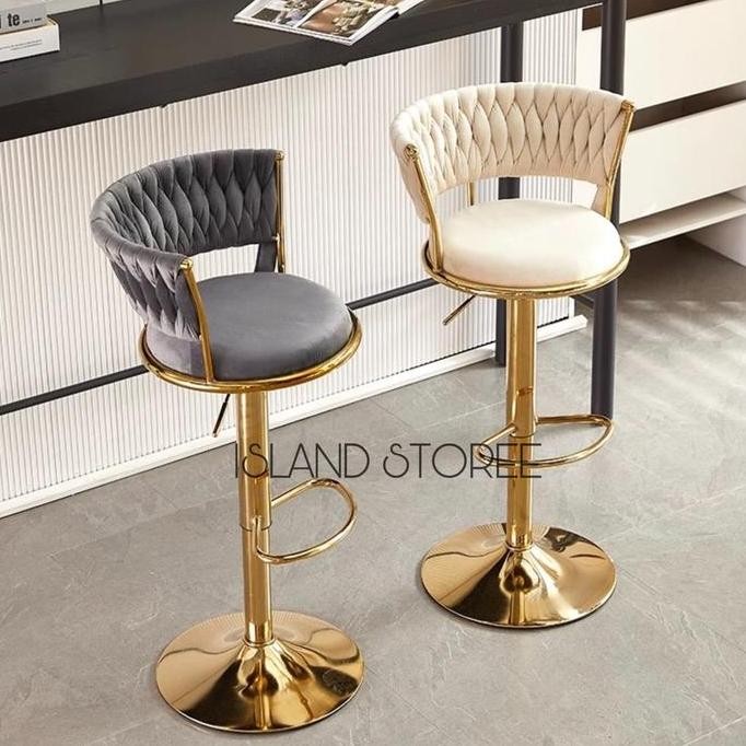 Kursi Bar Gold Kursi Minibar Bangku Bar Tinggi Bar Chair Kursi Cafe Barstool Gold Seo