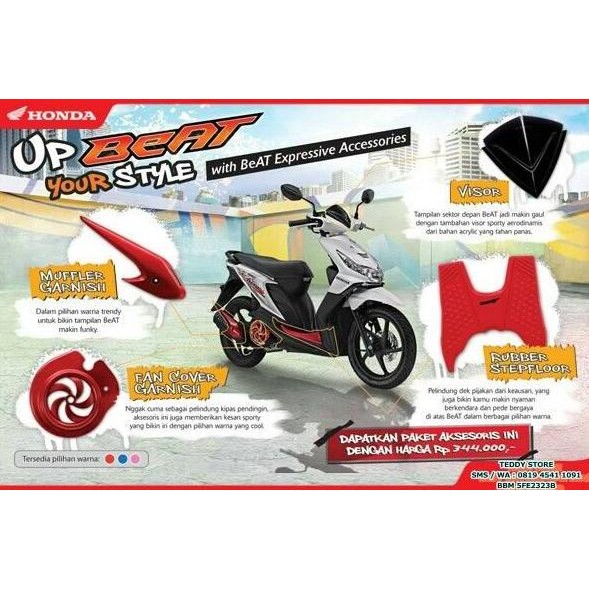 Paket Asesoris Resmi Honda Beat Lama Karburator / Karbu Ori AHM