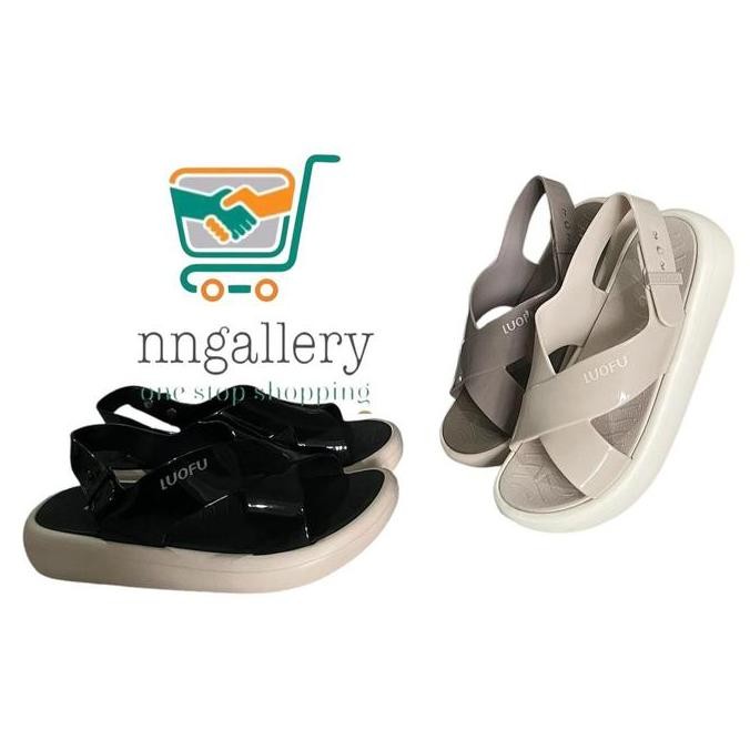 LUOFU 7212 3WK SANDAL SELOP SILANG TALI BELAKANG RINGAN DAN NYAMAN