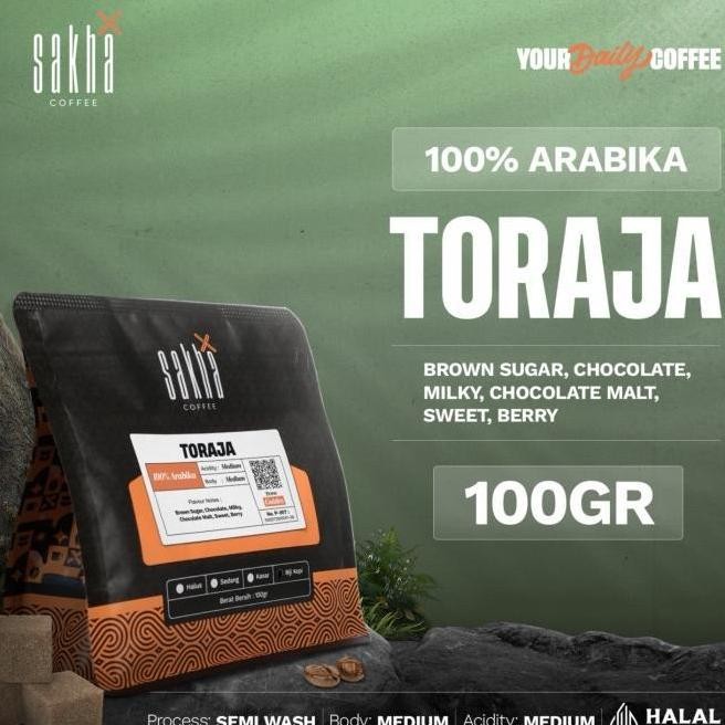 

PROMO KOPI ARABIKA TORAJA SULAWESI ARABICA COFFEE BEANS 100 GRAM BIJI BUBUK