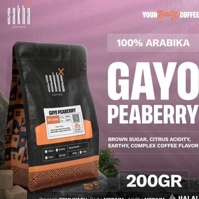 

PROMO KOPI ARABIKA LANANG PEABERRY ARABICA GAYO ACEH COFFEE ROAST BEAN 200GR