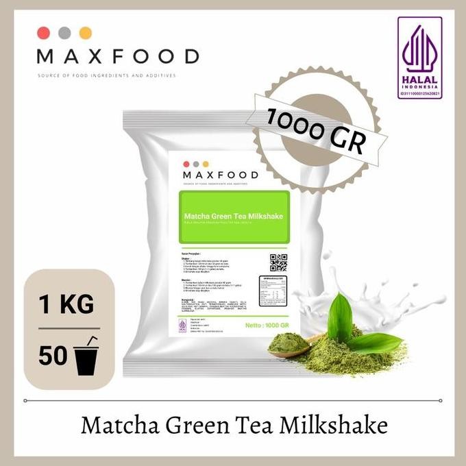 

MAXFOOD - Matcha Milkshake / Bubuk Minuman Rasa Green Tea 1 Kg