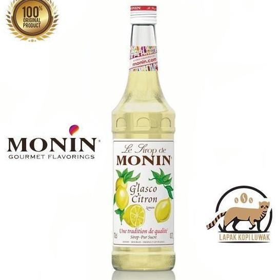 

(SALE) LEMON GLASCO CITRON SYRUP MERK MONIN