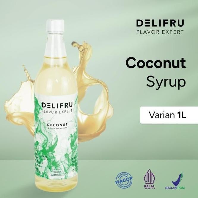 

(SALE) DELIFRU SYRUP COCONUT - SIRUP KELAPA 1 LITER