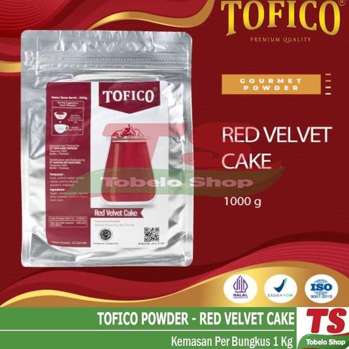 

TOFICO RED VELVET CAKE POWDER / TOFICO POWDER RED VELVET CAKE / BUBUK MINUMAN RED VELVET CAKE / TOFICO POWDER REDVELVET CAKE / TOFICO REDVELVET CAKE POWDER