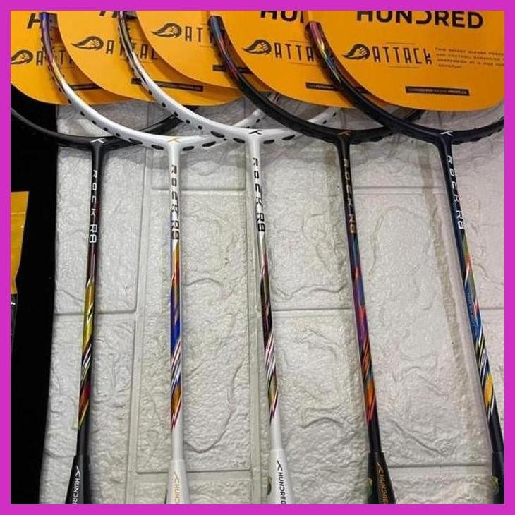 (OLAHRAGA) RAKET BADMINTON HNDRD HUNDRED ROCK R8 ORIGINAL PRIVASI AMAN