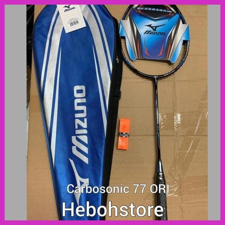 (OLAHRAGA) RAKET BADMINTON MIZUNO CARBOSONIC 77 +TAS+GRIP ORIGINAL GOOD QUALITY