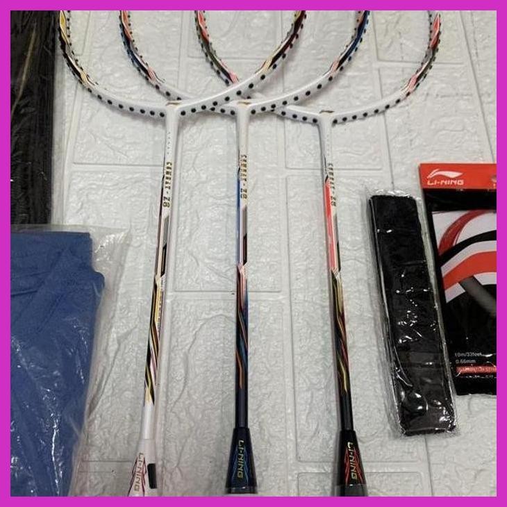 (OLAHRAGA) RAKET BADMINTON LINING LI-NING COMBAT Z8 COMBAT Z-8  FULL SET ORIGINAL PACKING AMAN