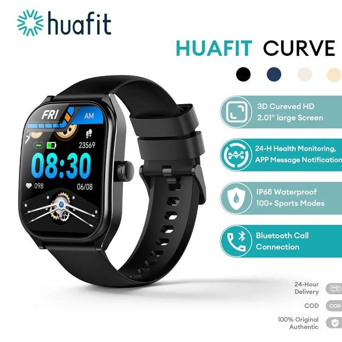Produk Baru Huafit & Aolon Smartwatch Curve IP68 Waterproof 2.01" Curved IPS Screen Bluetooth Call C