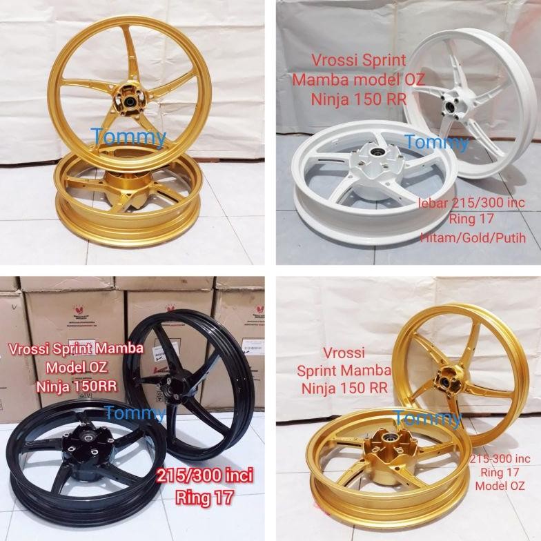 Velg Ninja 10 Rr R Ss Vrossi Rossi Sprint Mamba Model Oz Kawasaki 10R 10Rr